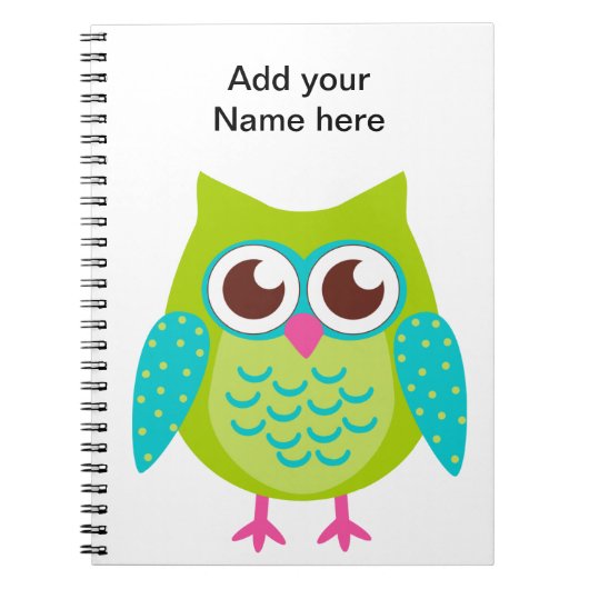 Carnet Cadeau de Chouettes vertes (Devant)