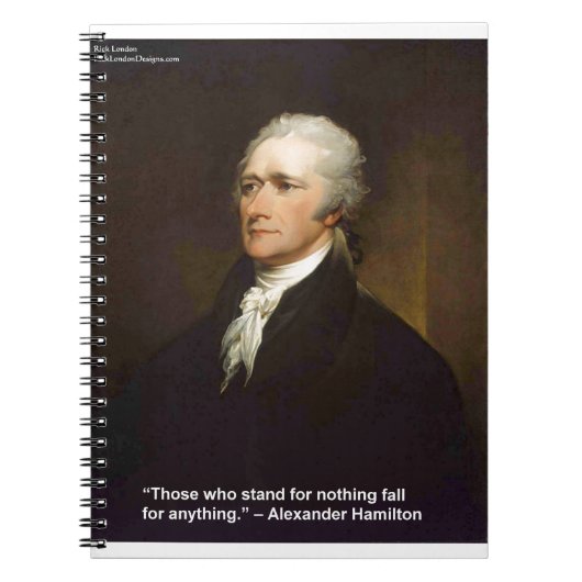 Carnet Cadeau de citation de Hamilton Tombe Pour N'import (Devant)