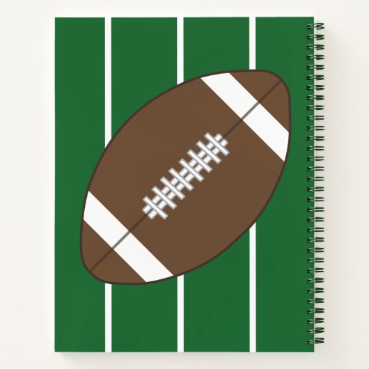 Carnet Cadeau de classe de football personnalisé (Dos)
