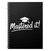 Carnet Cadeau de fin d'études de master Maîtrisé (Devant)