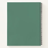 Carnet Cadeau de grossesse vert minimal élégant moderne (Dos)