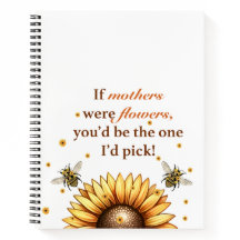 Cadeau de la fête des mères-Cahier à reliure spira