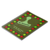 Carnet Cadeau de l'enseignant de timbre des pommes (Côté gauche)