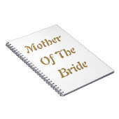 Carnet Cadeau de Mariage pour la Mère de la Mariée Or Bla (Côté Droit)