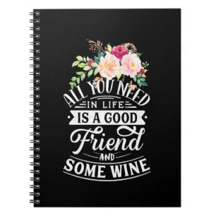 Carnet Cadeau de Noël   Bon ami et un peu de vin