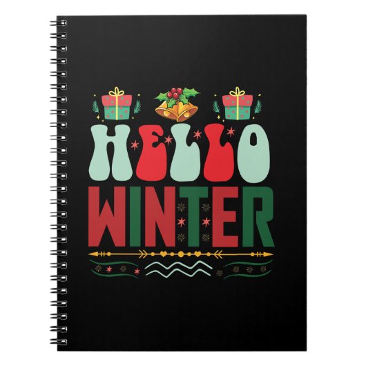 Carnet Cadeau de Noël Bonjour hiver (Devant)