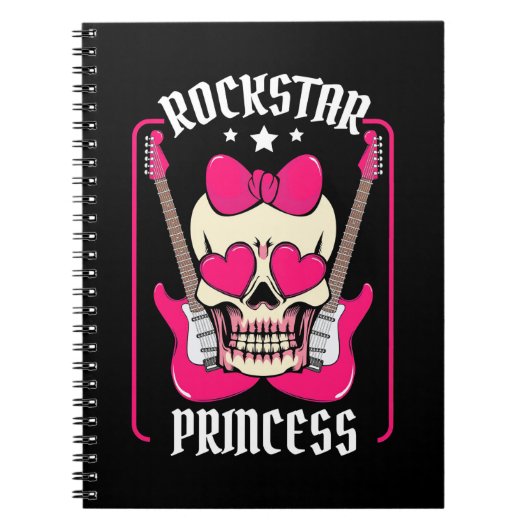 Carnet Cadeau de Noël | Rokstar Princess Skull (Devant)