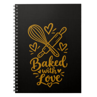Carnet Cadeau de pâtissier mignon cuit avec amour