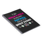 Carnet Cadeau de Quilter - marchez dans mon piquer de (Côté Droit)