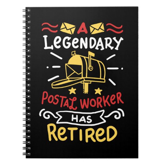 Carnet Cadeau de retraite de l'employé de la poste retrai (Devant)