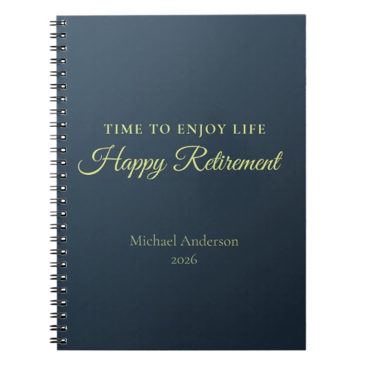 Carnet Cadeau de retraite pour profiter de la vie (Devant)