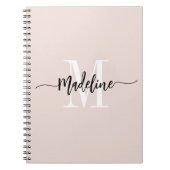 Carnet Cadeau de tourbillons de script moderne de nom de  (Devant)