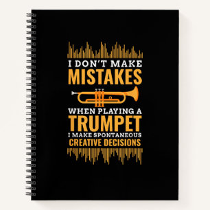 Carnet Cadeau de trompettiste de groupe de musicien drôle