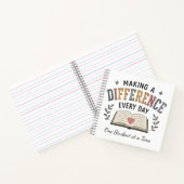 Carnet Cadeau d'enseignant pour l'école qui fait une diff (Intérieur)