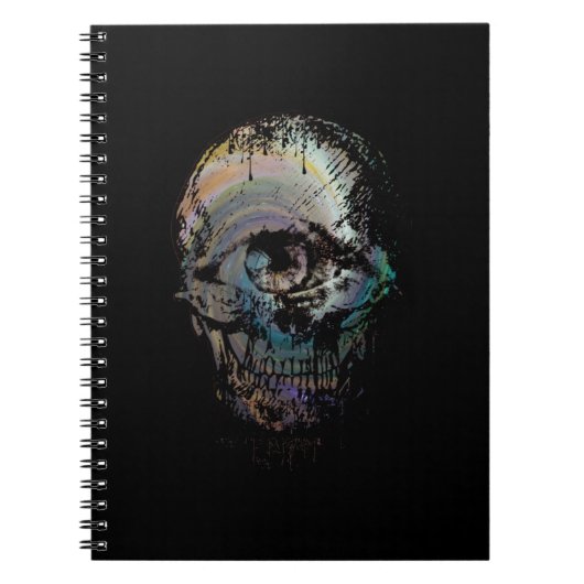 CARNET CADEAU D'HALLOWEEN SQUELETTE ŒIL CRÂNE (Devant)