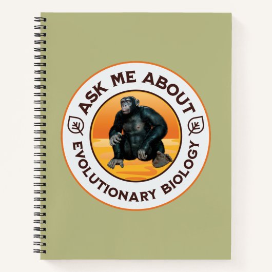 Carnet Cadeau d'humour sur l'évolution pour professeur de (Devant)