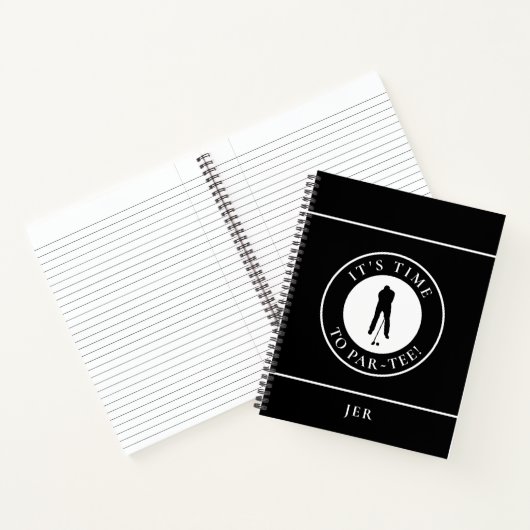 Carnet Cadeau drôle de golf à monogramme – Par Tee golfeu (Intérieur)