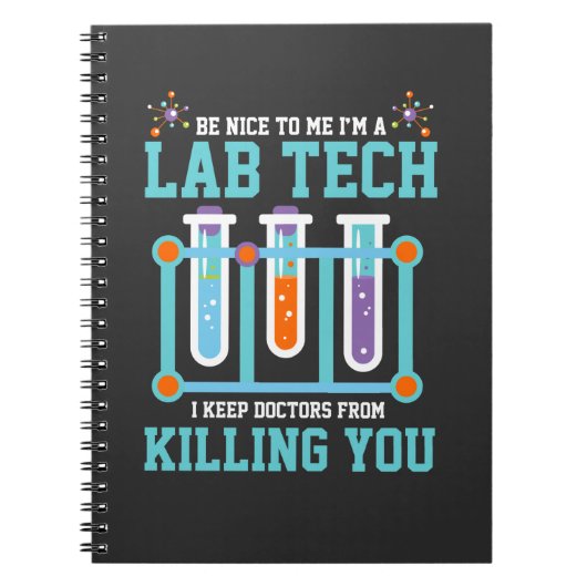 Carnet Cadeau drôle de technicien de laboratoire de (Devant)