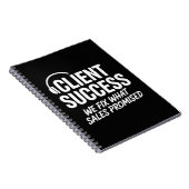 Carnet Cadeau drôle pour gestionnaire de réussite client (Côté Droit)