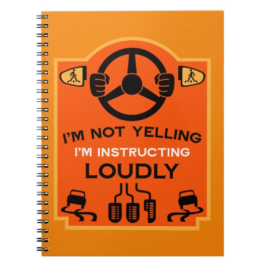 Carnet Cadeau drôle pour moniteur d'auto-école (Devant)