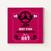 Carnet Cadeau drôle pour moniteur d'auto-école (Dos)