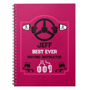 Carnet Cadeau drôle pour moniteur d'auto-école
