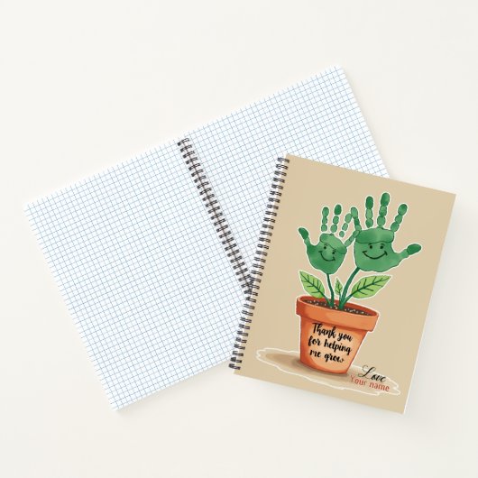 Carnet Cadeau Éditable Enseignant Avec Empreinte D'Art (Intérieur)