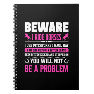 Carnet Cadeau Équestre Attention Je Monte à Cheval