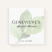 Carnet cadeau Fête des mariées | feuille verte (Devant)