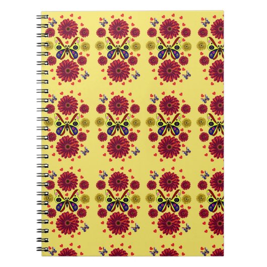 Carnet Cadeau floral personnalisé papillon printanier (Devant)