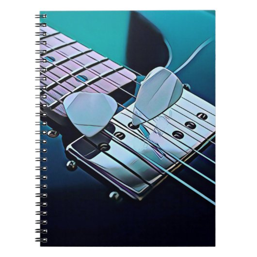 Carnet cadeau guitariste cool (Devant)