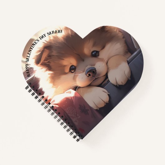 Carnet cadeau Heureuse Sainte-Valentin (Devant)