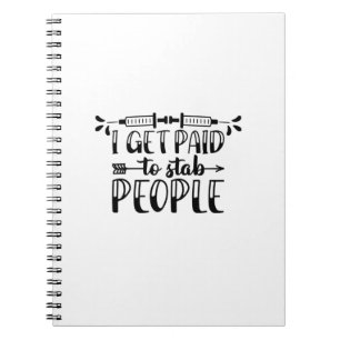 Carnet Cadeau Infirmière Je Suis Payé Aux Gens De Stab