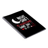 Carnet Cadeau infirmière | Shift De Nuit Est Super (Côté Droit)