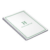 Carnet Cadeau initial de papeterie de bureau pour hommes, (Côté Droit)