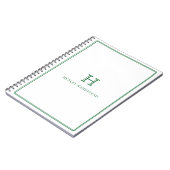Carnet Cadeau initial de papeterie de bureau pour hommes, (Côté gauche)