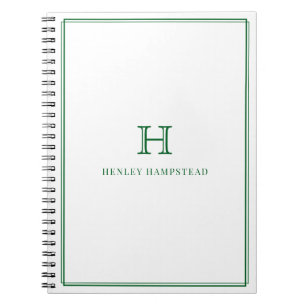 Carnet Cadeau initial de papeterie de bureau pour hommes,