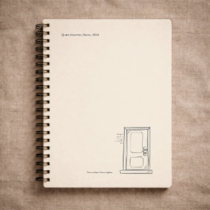 Carnet Cadeau introverti personnalisé Quiet Solitude port