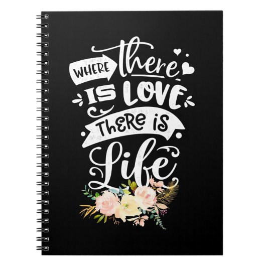 Carnet Cadeau mariage | Il Y A L'Amour Il Y A La Vie (Devant)