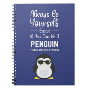 Carnet Cadeau Mignon Manchot Animal Dessin Animé Drôle Oi