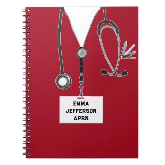 Carnet Cadeau personnalisé de l'infirmière (Devant)