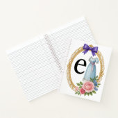 Carnet Cadeau personnalisé élégant Régence initiale E (Intérieur)
