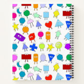 Carnet Cadeau pour enseignant de formes géométriques 2D & (Dos)