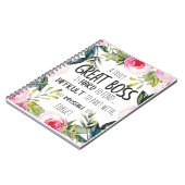 Carnet Cadeau pour l'appréciation du patron merci devis s (Côté gauche)