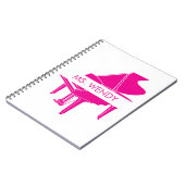 Carnet Cadeau pour professeur de piano Grand Piano (Côté gauche)