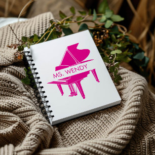 Carnet Cadeau pour professeur de piano Grand Piano