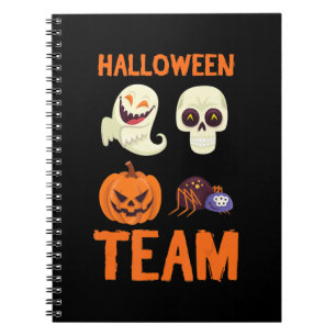 Carnet Cadeau Spider Citrouille d'équipe d'Halloween Sp