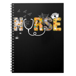 Carnet Cadeau Spider Infirmière d'Halloween avec araign