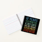Carnet Cadeau vintage 12e anniversaire 12 ans (Intérieur)