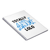 Carnet Cadeaux Bleus Lolo Totalement géniaux (Côté Droit)